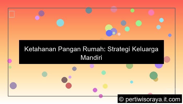 desain ketahanan pangan rumah