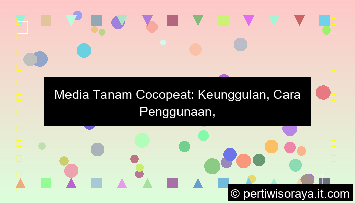 grafik media tanam cocopeat
