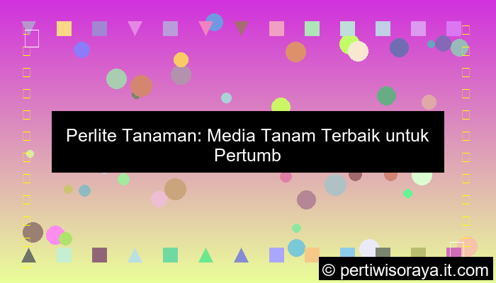 perlite tanaman